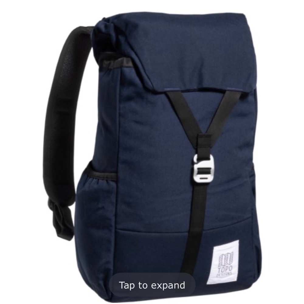 Topo Designs Y-Pack Backpack in Navy Blue